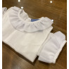 Camisa cuello seda blanca
