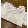 Camisa cuello seda blanca