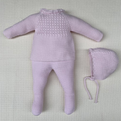Conjunto ochitos rosa bebé