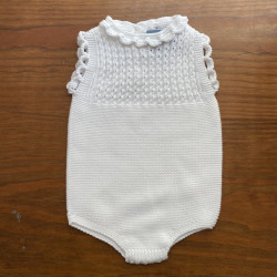 Pelele ochitos blanco