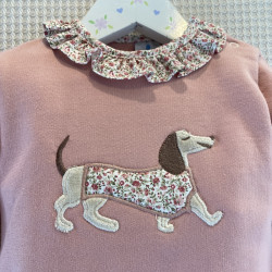 Chándal perrito rosa