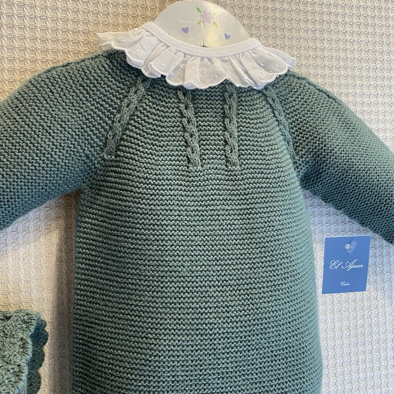 Pelele Trenza verde hoja