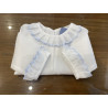 Camisa batista detalle celeste
