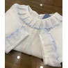 Camisa batista detalle celeste